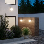Solar | Globe Wall Light, Outdoor Solar Powered LED Wall Lamp, Dusk to Dawn Waterproof Porch Light