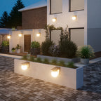 Solar | Globe Wall Light, Outdoor Solar Powered LED Wall Lamp, Dusk to Dawn Waterproof Porch Light