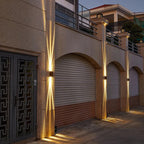 Beam | Rectangular LED Outdoor Wall Sconce, Waterproof Up Down Wall Light for Patio and Porch