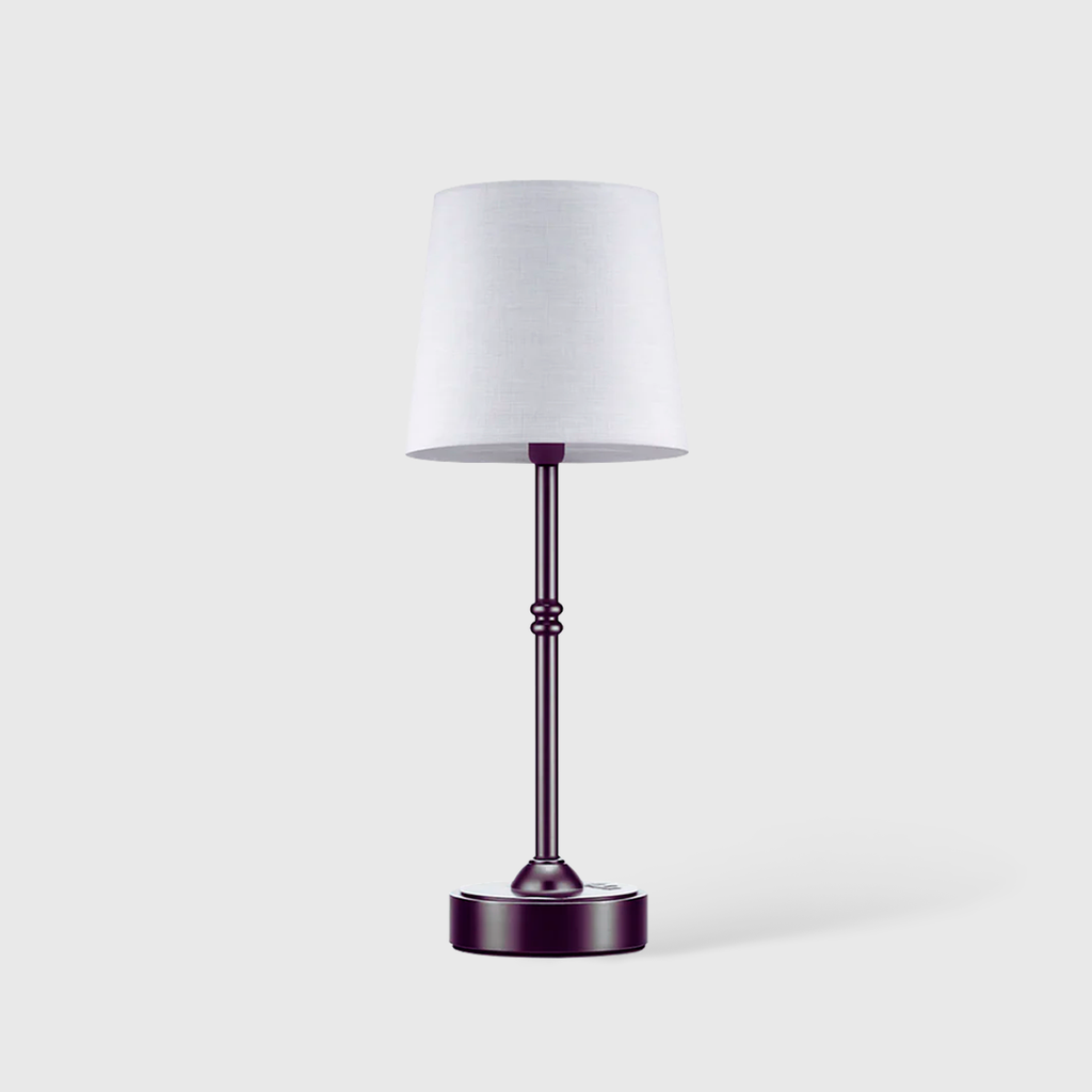 Budapest | Cordless Fabric Shade Table Lamp for Bedside and Living Room