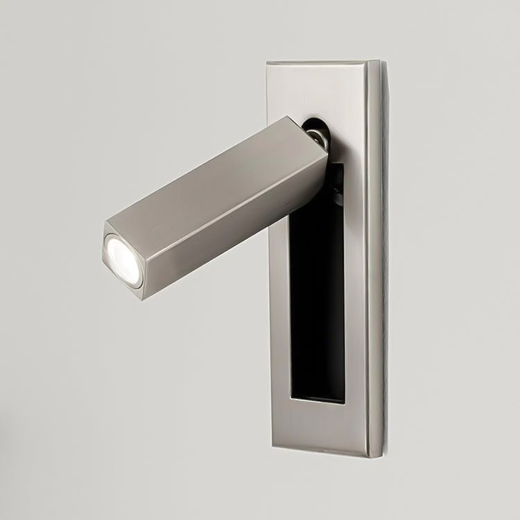 Fold | Recessed Bedside Wall Light, Flush Mount LED Reading Lamp, Adjustable Hotel Style Headboard Sconce