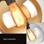 Vintage Rope | Glass Globe Pendant Light, Rustic Farmhouse Rope Hanging Lamp for Kitchen Island