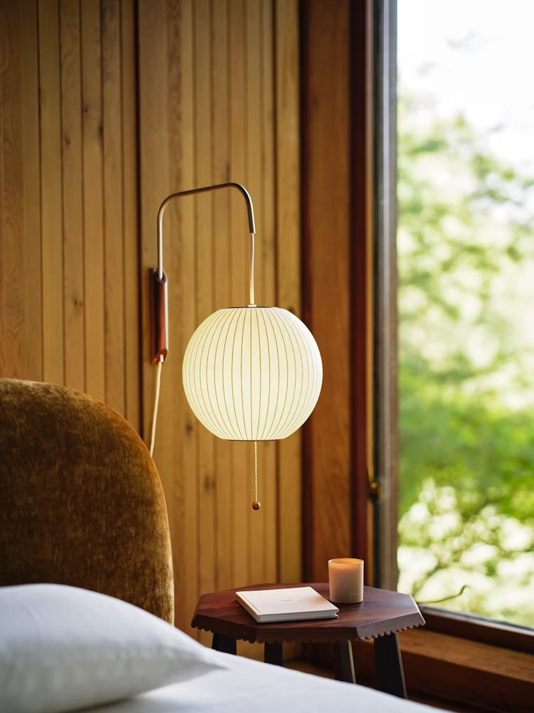 Bubble Ball | Plug In Wall Sconce, Mid Century Swivel Wall Lamp, Globe Bedside Reading Light
