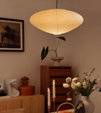 Shoji | Paper Lantern Pendant Light, Japanese Washi Rice Paper Chandelier, Large Japandi Hanging Lamp