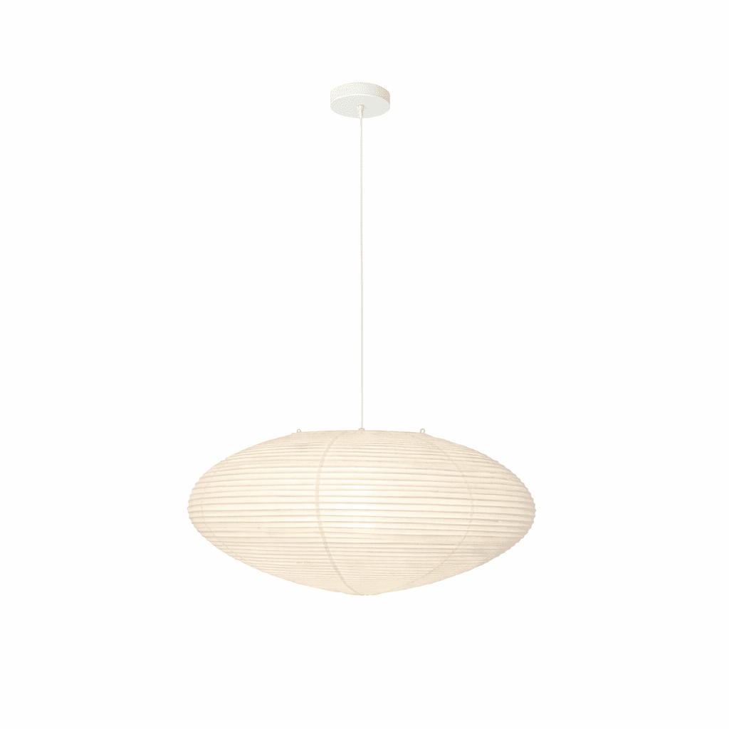 Shoji | Paper Lantern Pendant Light, Japanese Washi Rice Paper Chandelier, Large Japandi Hanging Lamp