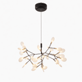 Glimmer | Firefly LED Chandelier, Modern Branch Chandelier, Dimmable Black Ceiling Light for Dining Room