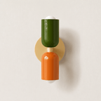 Duet | Two Tone Wall Lamp, Colorful Up Down Wall Sconce, Mid Century Modern Bedside Wall Light