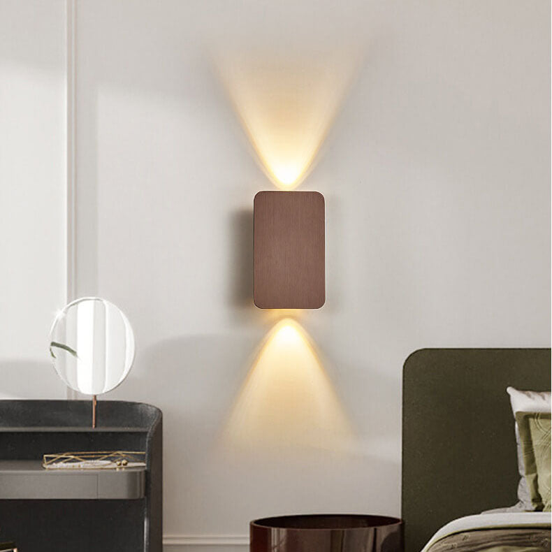 Everend | Flat Panel LED Wall Sconce, Up Down Indoor Wall Light, Minimalist Wall Lamp for Hallway