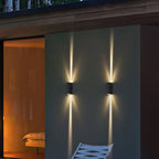 Beam | Rectangular LED Outdoor Wall Sconce, Waterproof Up Down Wall Light for Patio and Porch
