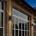 Beam | Rectangular LED Outdoor Wall Sconce, Waterproof Up Down Wall Light for Patio and Porch