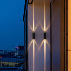 Beam | Rectangular LED Outdoor Wall Sconce, Waterproof Up Down Wall Light for Patio and Porch