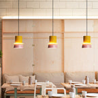 Sorbet | Colorful Pendant Light, Two Tone Metal Dome Hanging Lamp for Kitchen Island and Dining Room