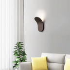 Wisp | Curved LED Wall Sconce, Minimalist Up Light Wall Lamp, Modern Nordic Bedroom and Hallway Light