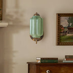 Opaline | Milk Glass Wall Sconce, Vintage Brass Bathroom Vanity Light, Ribbed Glass Bedroom Wall Light