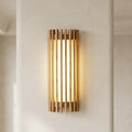 Walnut Slat | Wood Wall Sconce, Japandi LED Wall Light, Mid Century Modern Wall Lamp for Bedroom