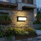 Motion Sensor | Outdoor Wall Light, LED Security Porch Light, Waterproof Black Exterior Wall Sconce