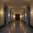 Motion Sensor | Outdoor Wall Light, LED Security Porch Light, Waterproof Black Exterior Wall Sconce