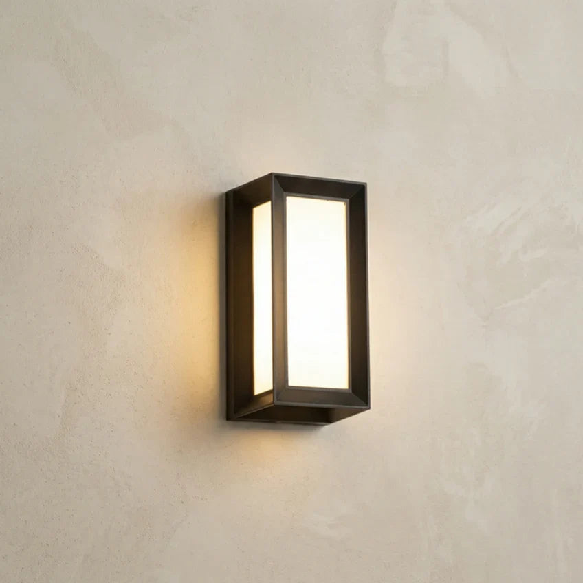 Motion Sensor | Outdoor Wall Light, LED Security Porch Light, Waterproof Black Exterior Wall Sconce