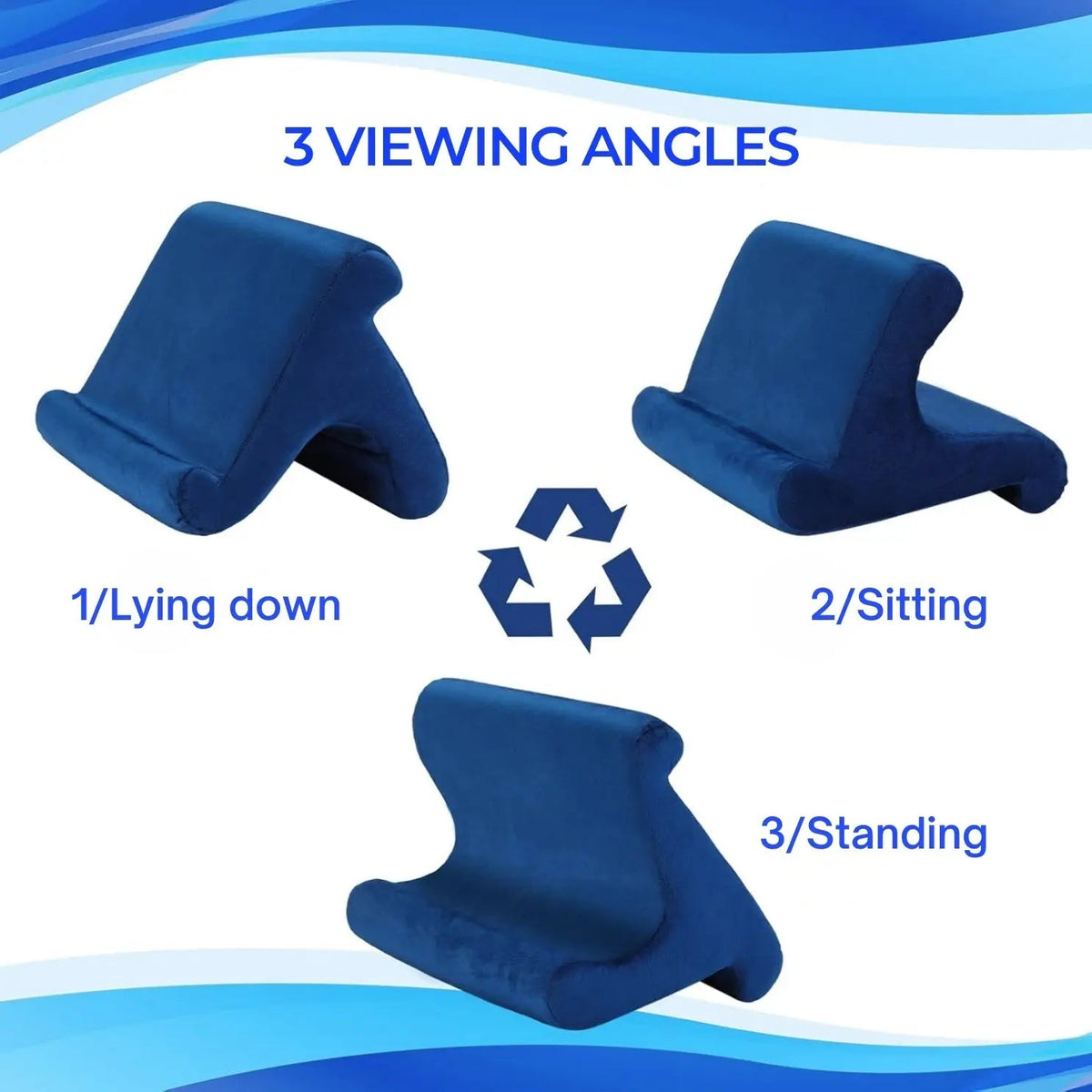 Kit | Multi Angle Tablet Holder Cushion Pillow for Reading