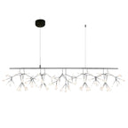 Glimmer | Firefly LED Chandelier, Modern Branch Chandelier, Dimmable Black Ceiling Light for Dining Room