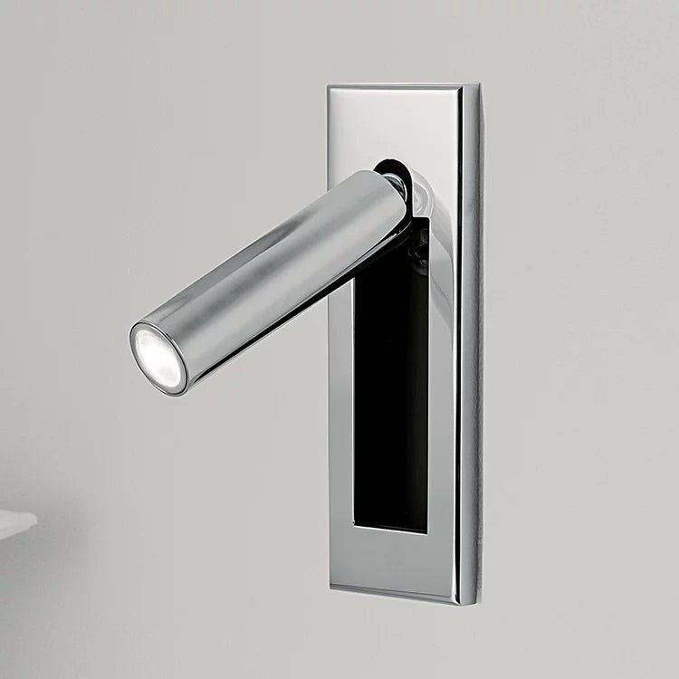 Fold | Recessed Bedside Wall Light, Flush Mount LED Reading Lamp, Adjustable Hotel Style Headboard Sconce