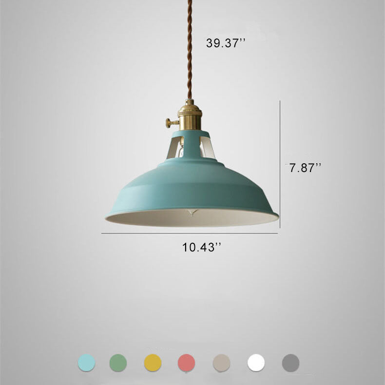 Barn Shade | Industrial Pendant Light, Metal Barn Hanging Lamp for Kitchen Island and Dining Room