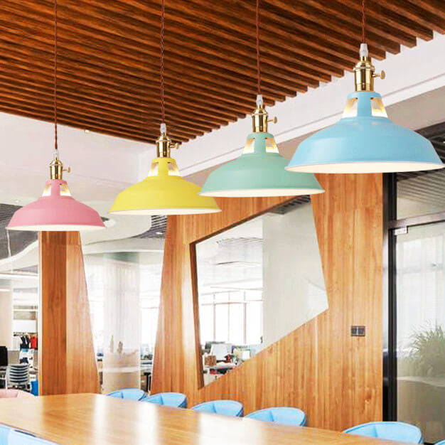 Barn Shade | Industrial Pendant Light, Metal Barn Hanging Lamp for Kitchen Island and Dining Room