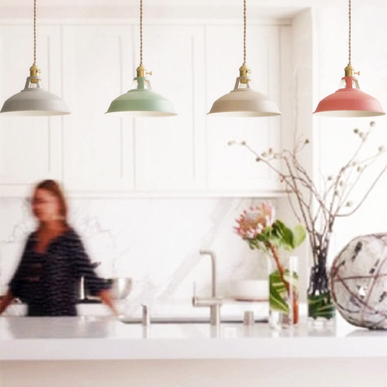 Barn Shade | Industrial Pendant Light, Metal Barn Hanging Lamp for Kitchen Island and Dining Room