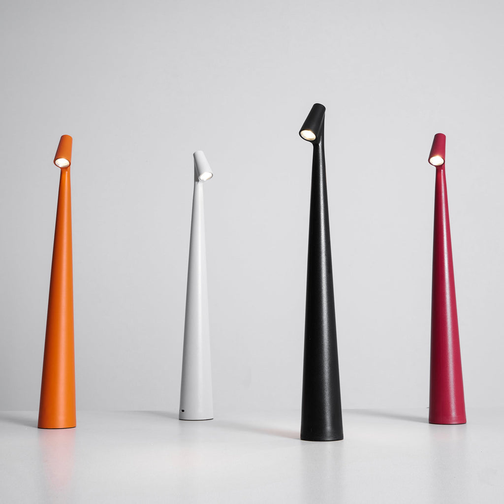 Aria | Cordless Rechargeable Table Lamp, Slim LED Battery Desk Lamp for Bedside, Dining and Patio