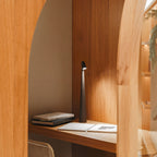 Aria | Cordless Rechargeable Table Lamp, Slim LED Battery Desk Lamp for Bedside, Dining and Patio