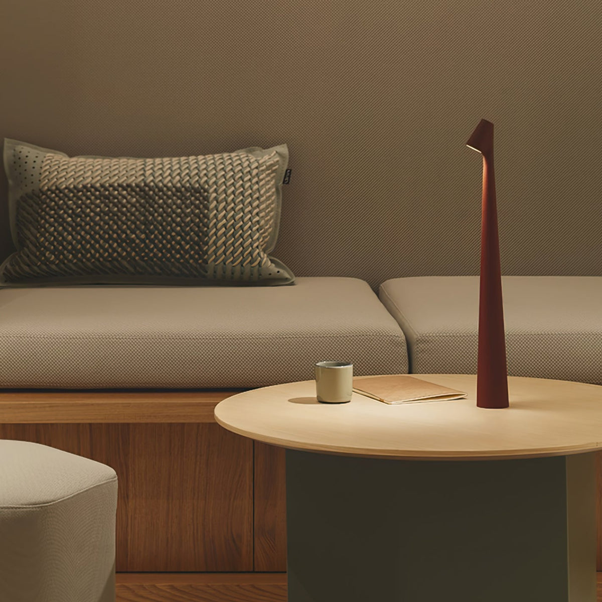 Aria | Cordless Rechargeable Table Lamp, Slim LED Battery Desk Lamp for Bedside, Dining and Patio