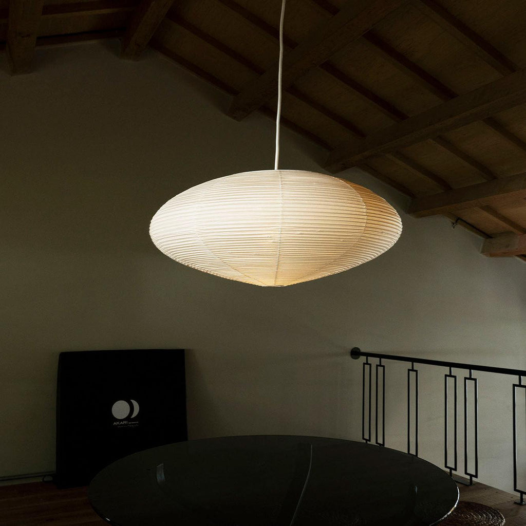 Shoji | Paper Lantern Pendant Light, Japanese Washi Rice Paper Chandelier, Large Japandi Hanging Lamp