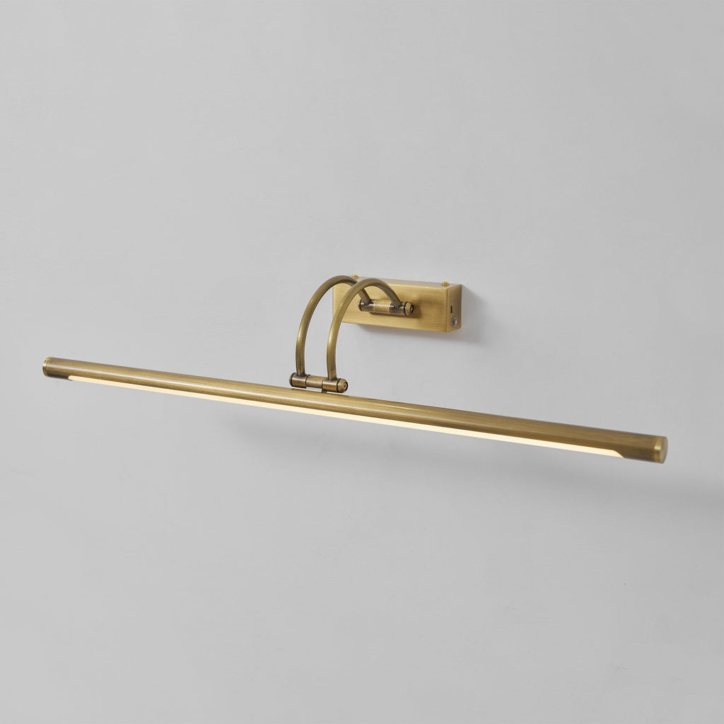 Easel | Rechargeable LED Picture Light with Remote, Brass