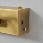 Easel | Rechargeable LED Picture Light with Remote, Brass