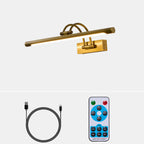 Easel | Rechargeable LED Picture Light with Remote, Brass