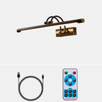 Easel | Rechargeable LED Picture Light with Remote, Brass