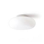 Maga | Modern Flush Mount Ceiling Light, White Pebble LED Ceiling Lamp for Bedroom and Hallway