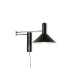 Anvia | Plug In Wall Lamp, Adjustable Arm Cone Wall Sconce for Bedroom and Reading Nook