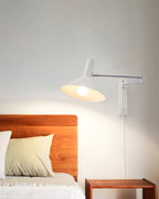 Anvia | Plug In Wall Lamp, Adjustable Arm Cone Wall Sconce for Bedroom and Reading Nook