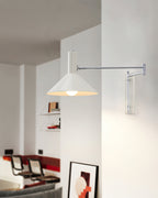 Anvia | Plug In Wall Lamp, Adjustable Arm Cone Wall Sconce for Bedroom and Reading Nook