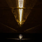 Ova | Crystal Glass Table Lamp, Oval Stone LED Accent Lamp, Sunset Projection Light for Bedroom