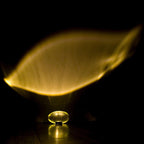 Ova | Crystal Glass Table Lamp, Oval Stone LED Accent Lamp, Sunset Projection Light for Bedroom