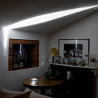 Ova | Crystal Glass Table Lamp, Oval Stone LED Accent Lamp, Sunset Projection Light for Bedroom