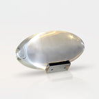 Ova | Crystal Glass Table Lamp, Oval Stone LED Accent Lamp, Sunset Projection Light for Bedroom