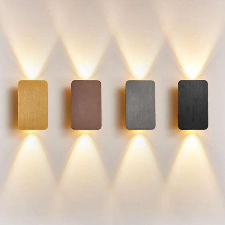 Everend | Flat Panel LED Wall Sconce, Up Down Indoor Wall Light, Minimalist Wall Lamp for Hallway