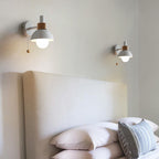 Macaron | Glass Globe Wall Sconce, Colorful Modern Wall Lamp, Nordic Bedside and Hallway Wall Light