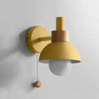 Macaron | Glass Globe Wall Sconce, Colorful Modern Wall Lamp, Nordic Bedside and Hallway Wall Light