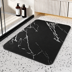 Calcite | Quick Dry Bath Mat, Diatomite Stone Non Slip Bathroom Rug, Marble Absorbent Floor Mat