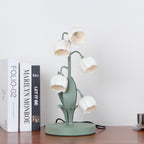 Bell Orchid | Lily of the Valley Table Lamp, Flower Bedside Lamp, Green Floral Night Light