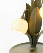 Bell Orchid | Lily of the Valley Table Lamp, Flower Bedside Lamp, Green Floral Night Light